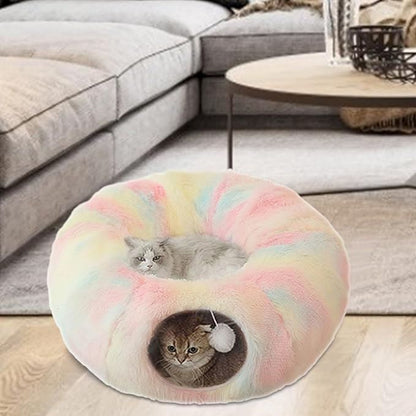 Lit pour Chat - CatLitTunnel™ - Multicolore - Amour du chat