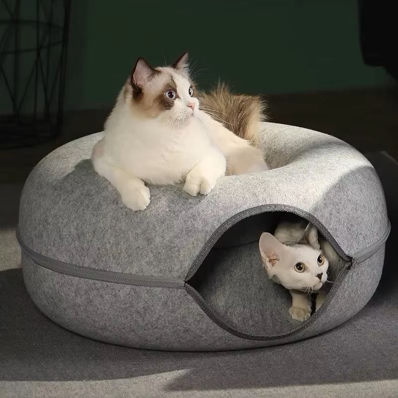 Lit pour Chat - ChatCondo™ - Gris Clair - Amour du chat