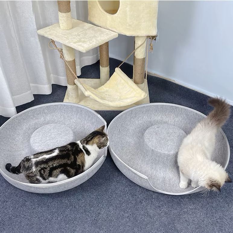 Lit pour Chat - ChatCondo™ - Gris Clair - Amour du chat