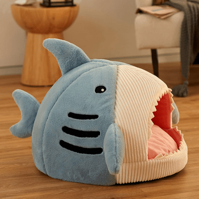 Niche Chat - SharkCave™ - Bleu - Le royaume des chats
